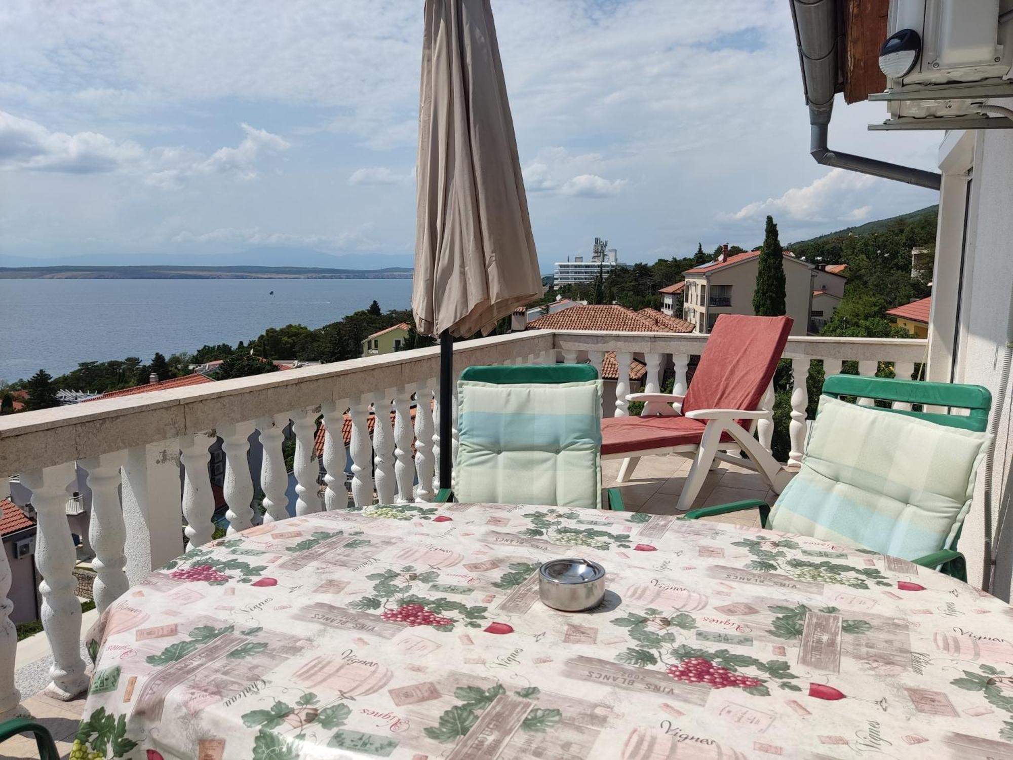 Panorama View Close Sandy Beach 100M To Talasoterapija, Crikvenica Exterior foto